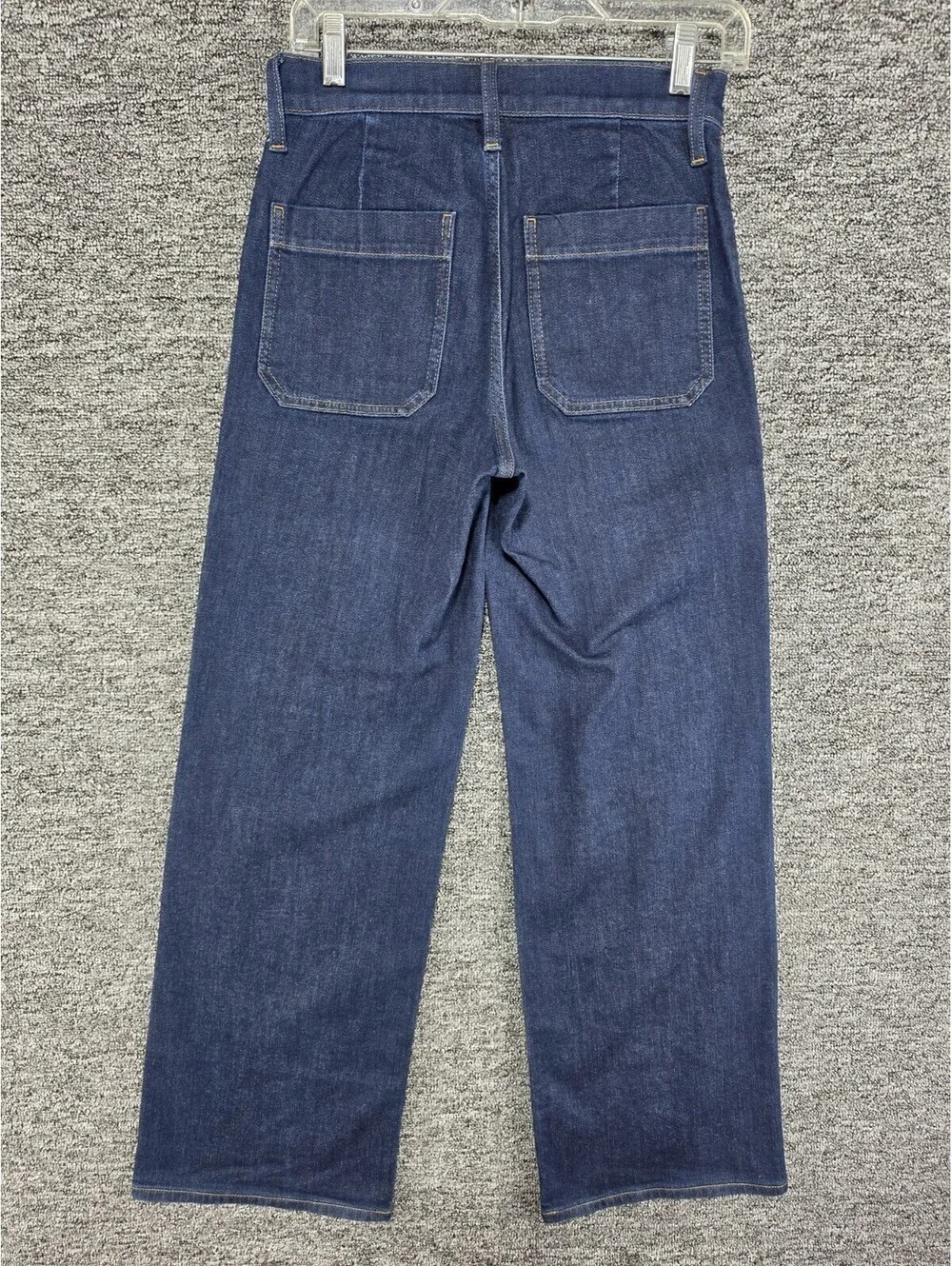 J.CREW Women's Slim Fit High Rise Wide-Leg Dark Wash Stretch Blue Jeans 4-Pkt - Picture 8 of 11
